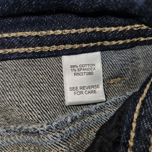 Cato Womens Size 18 Blue Jeans Curvy Stretch Distressed Button Zip Ripped - Picture 4 of 10